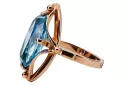 Aquamarine Original Vintage 14K Rose Gold Ring Vintage style vrc047r